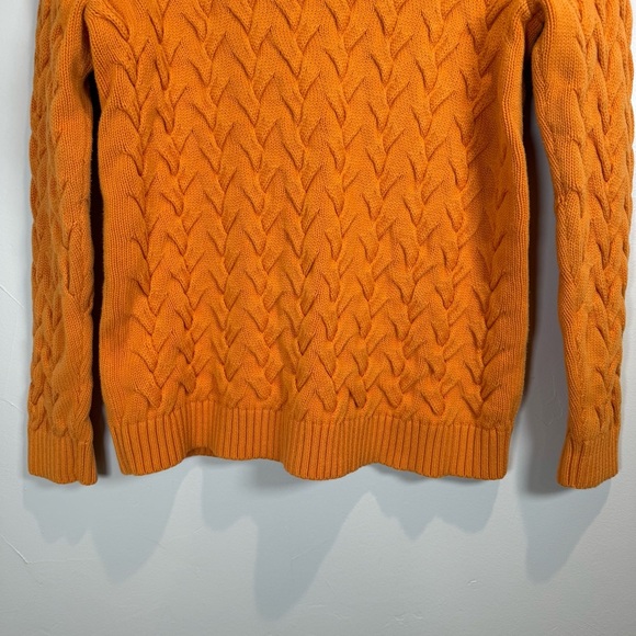 Land's End Drifter Sweater Yellow Size Medium 10-12 - Picture 8 of 11